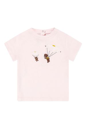 pink cotton tshirt FENDI KIDS | BFI1657AJF1QYC